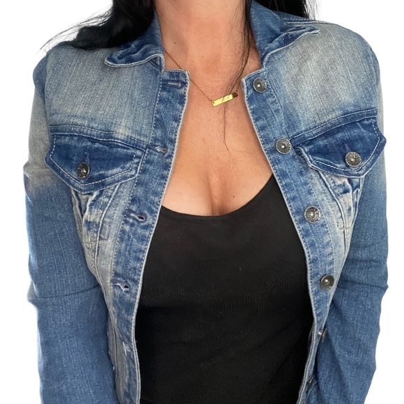 Paris Blues Denim Jean Jacket Women Size Small - Picture 11 of 11